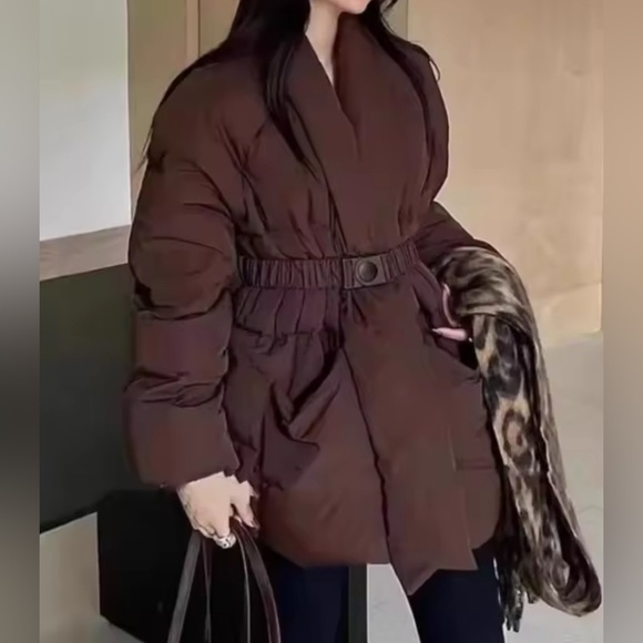 NEW $169 Lucy Goose Faux Trendy Puffer Coat - Picture 3 of 9